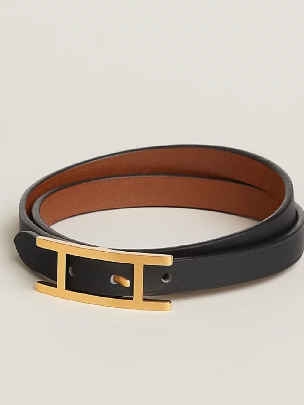 Hermes Behapi Double Tour Bracelet